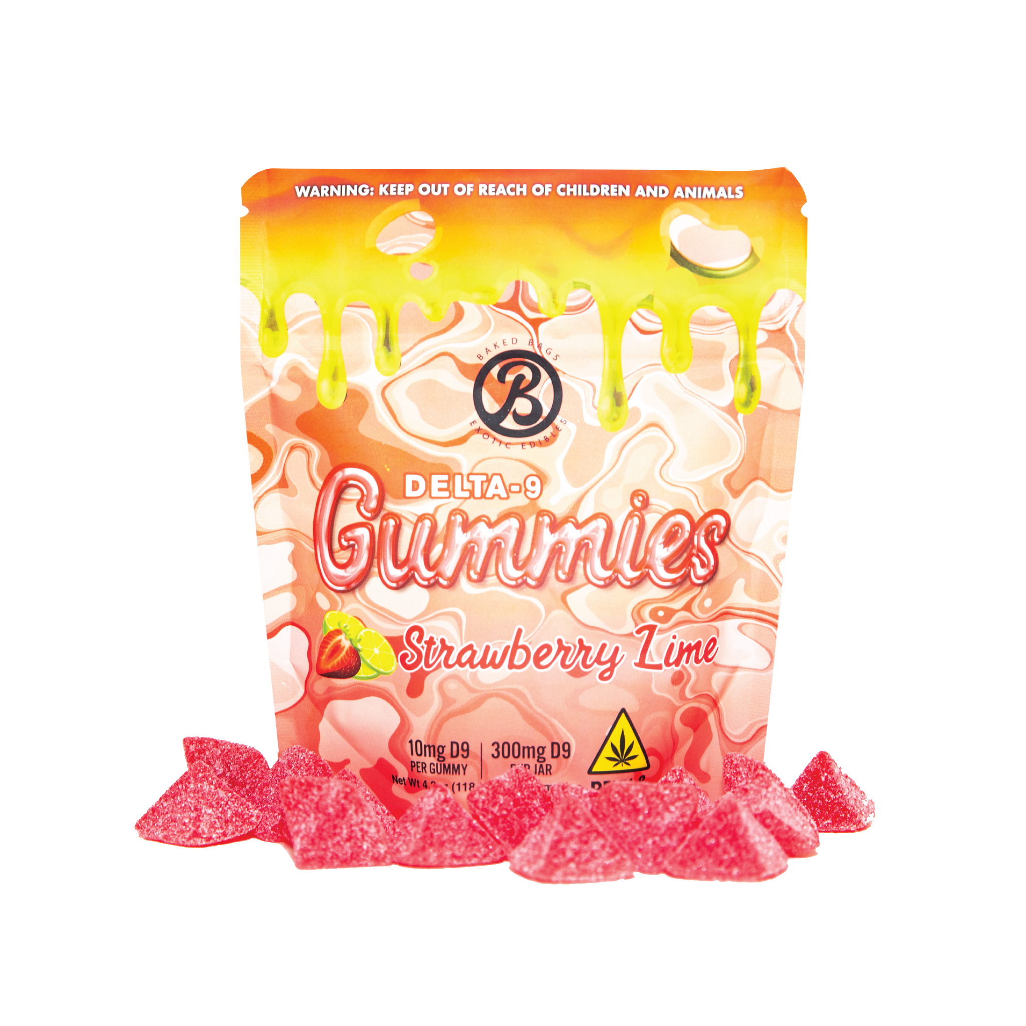 GUMMIES - STRAWBERRY LIME D9 | 300MG