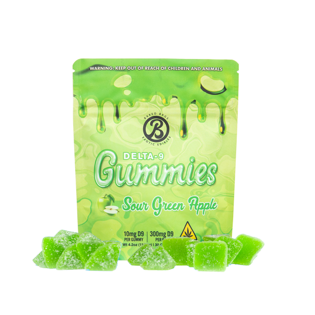 GUMMIES - SOUR GREEN APPLE D9 | 300MG