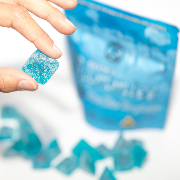 GUMMIES - SOUR BLUE RASPBERRY D9 | 300MG